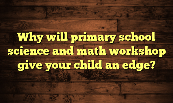 Why will primary school science and math workshop give your child an edge?