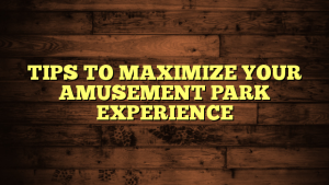 TIPS TO MAXIMIZE YOUR AMUSEMENT PARK EXPERIENCE